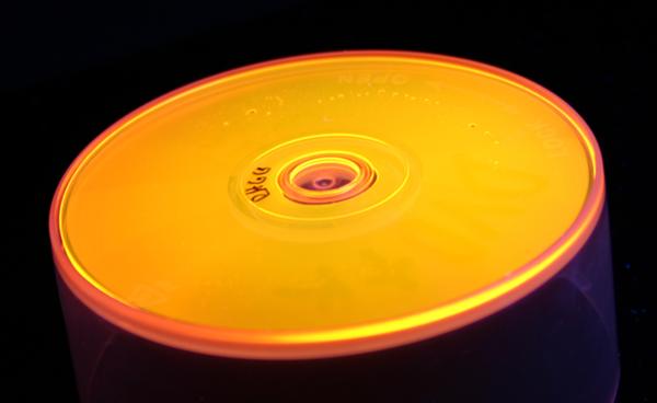 Farbstoffbeschichtete Dye Laser Disc (DLD)