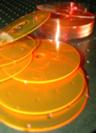 Farbstoffbeschichtete Dye Laser Discs (DLD)
