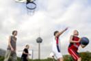Migrantenkinder, Basketball, Kölner Fernsehturm