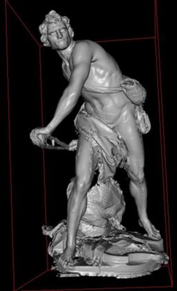 Gianlorenzo Berninis Skulptur 'David' als 3D-Bild