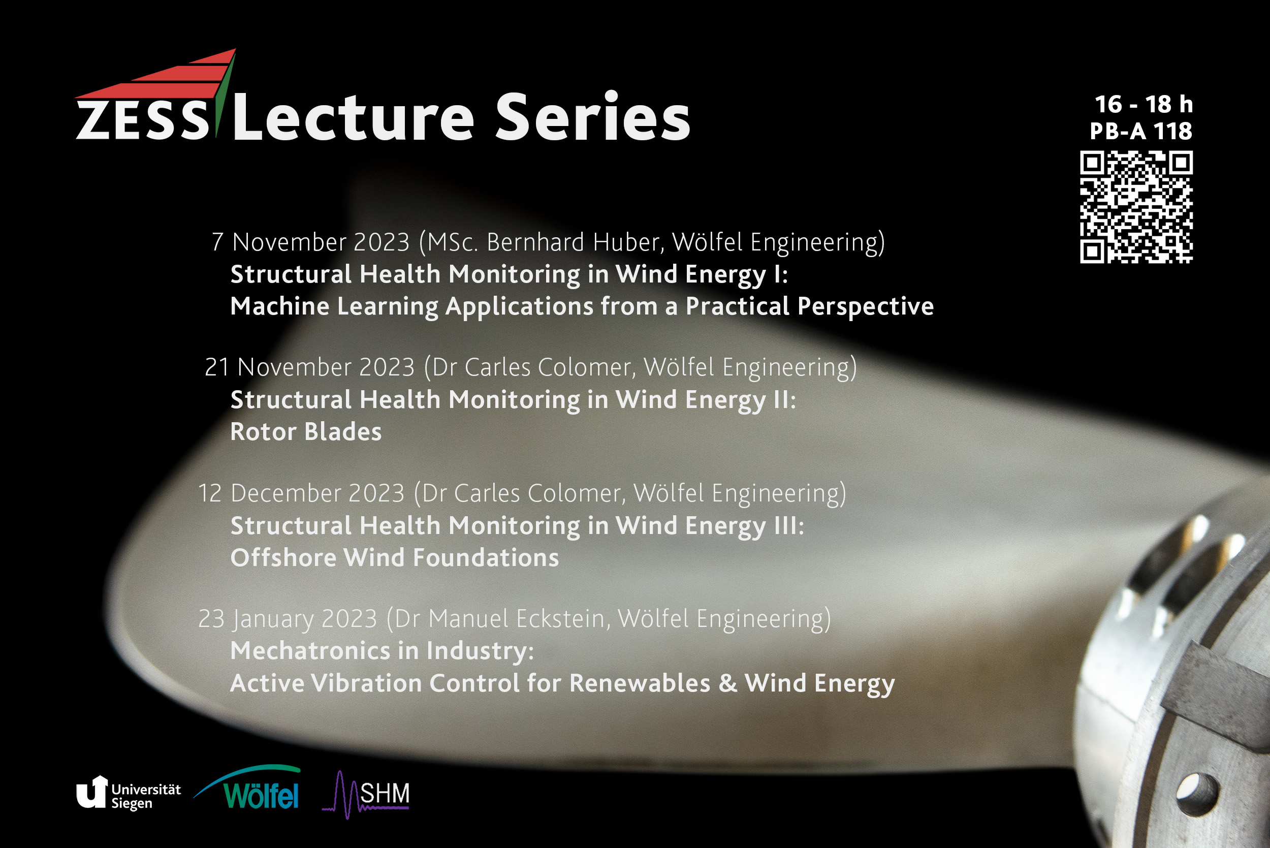 ZESS Lecture Series 2023/2024 Poster for Wind Energy 