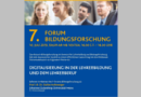 Digitalisierung in der Lehrerbildung und im Lehrerberuf
