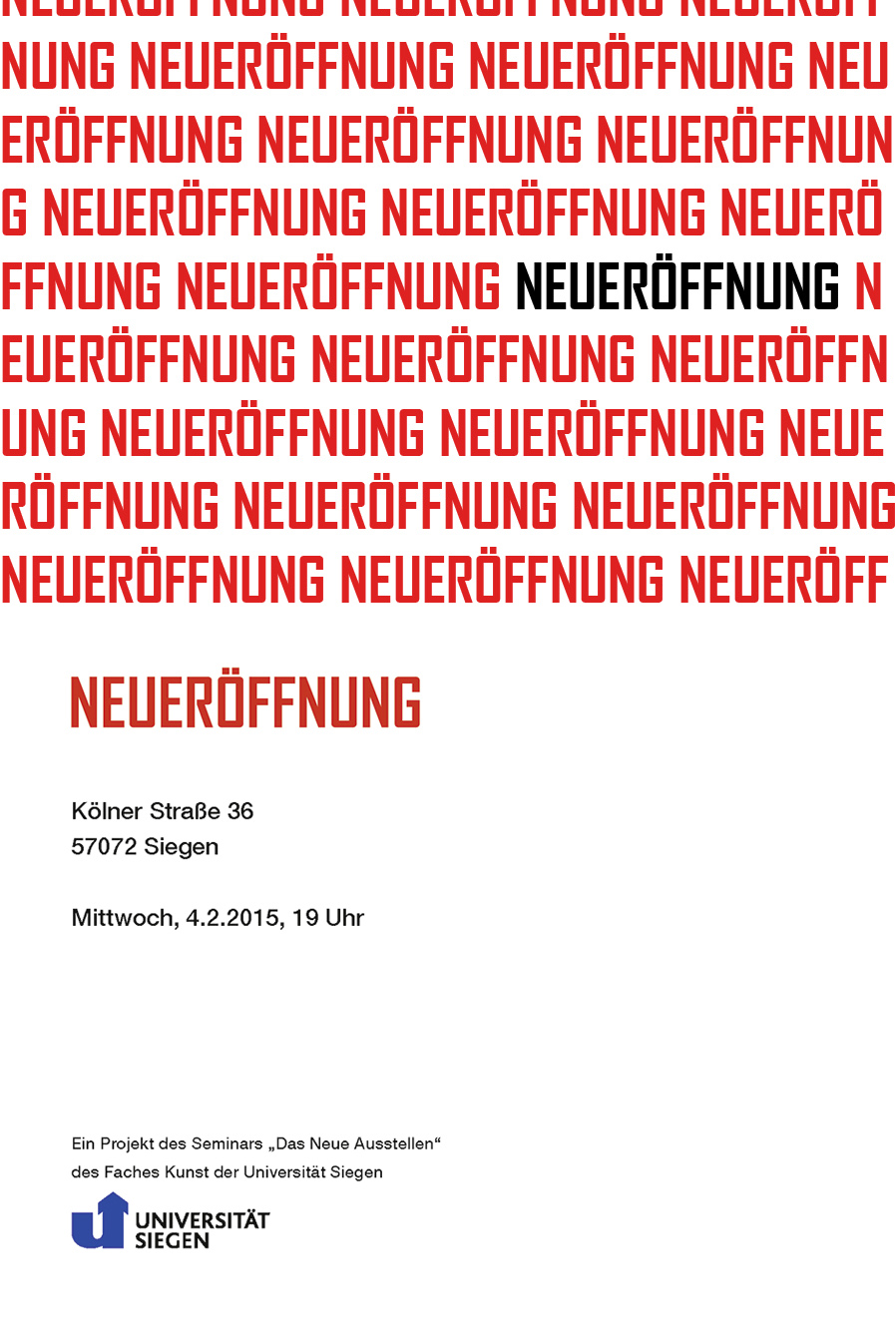 NEUERÖFFNUNG