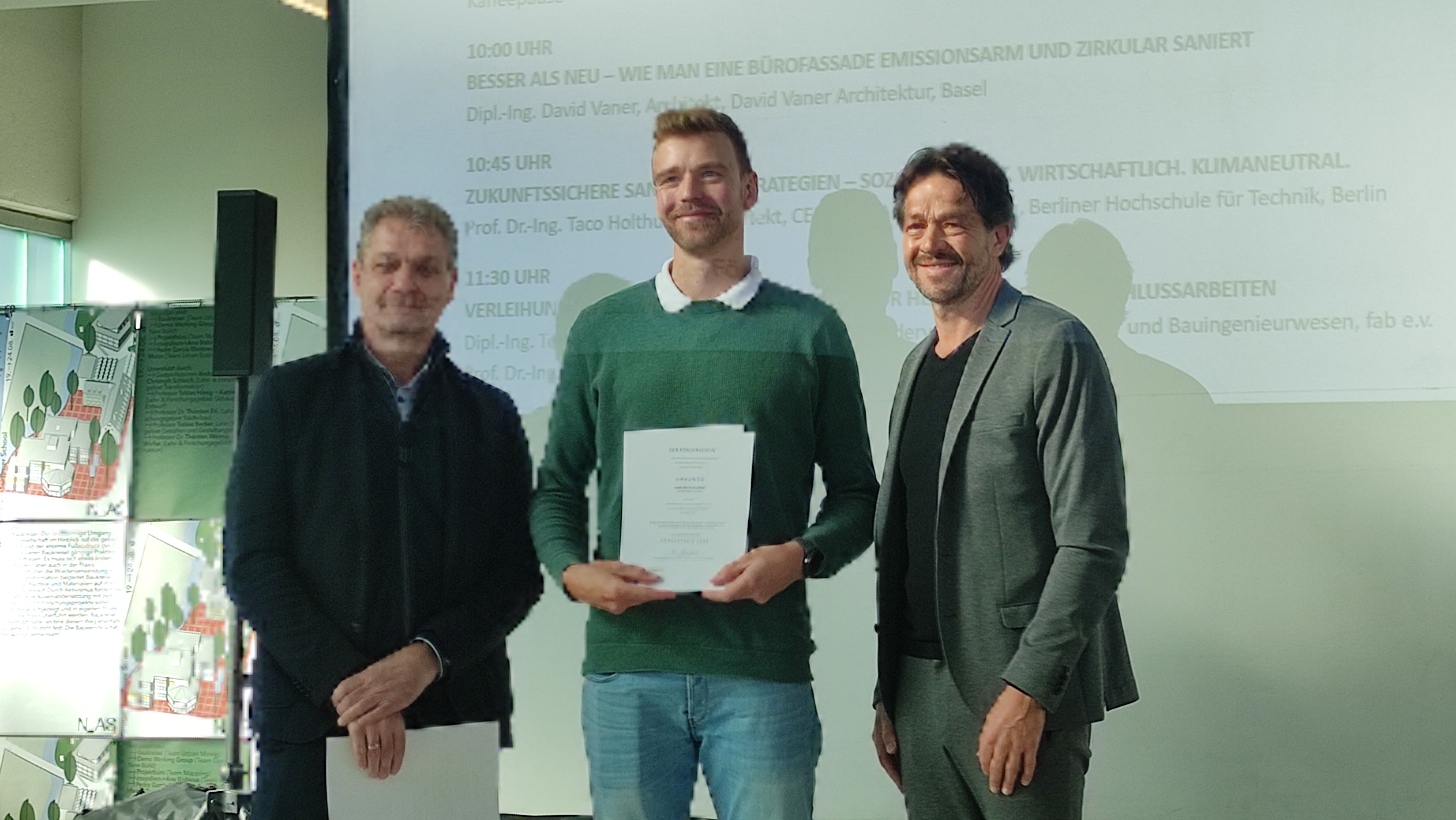 Preisverleihung Förderpreis Bauingenieurwesen