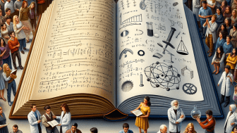 Grafik eines geöffneten Buchs, das von Personen umringt ist