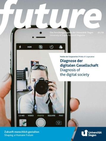 Titelbild future 2019. Titel: Diagnose der digitalen Gesellschaft