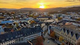 Blick vom Turm der Nikolaikirche über Siegen