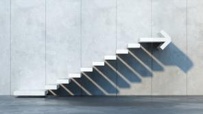 Treppe mit Pfeil