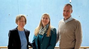 Neue Kanzlerin Iris Litty mit Hochschulleitung