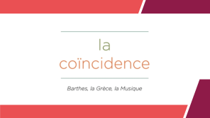 Buchcover La Coincidence von Corbier