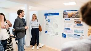 Die Bilder zeigen Einblicke in die Panel-Diskussion sowie Workshops des Fusion-Forums zur Projekt-Halbzeit.