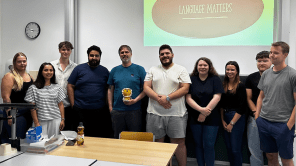 Gruppenbild WBK Online Leistungskurs Englisch mit Prof. Stein