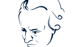 Strichzeichnung Kant, Logo des Kant-Zentrums