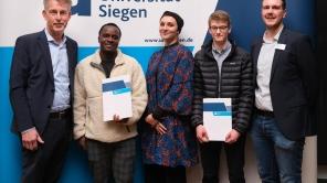 Stipendiaten und Förderer beim Tag des Nachwuchses