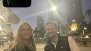 Kai Horstmann und Anabel Büchner in San Diego