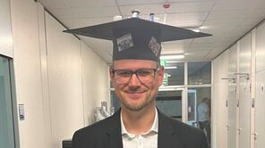 B.W. Lucke mit Doktorhut