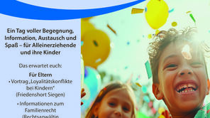 Alleinerziehenden Netzwerk Plakat