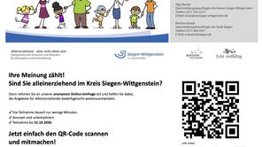 Plakat Befragung Alleinerziehende
