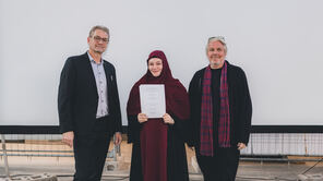 Masterzeugnisverleihung Department Architektur SS2026 Preisträgerin Dilara Acikel Birkan
