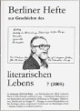 Der Briefwechsel Alfred Andersch – Günter Eich 1948-1972