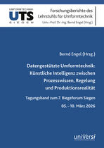 Frontcover zur Publikation Datengestützte Umformtechnik, UTS