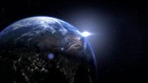 Ansicht auf Planet Erde