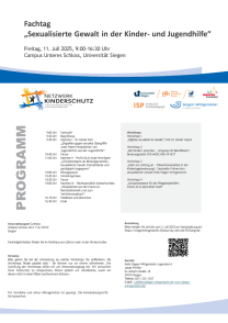 Plakat zur Veranstaltung