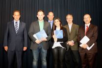 Bernd Berg, Kevin Berk M.Sc., Prof. Dr. Volker Stein, Gabriella Logarzo M.Sc., Prof. Dr. Alfred Müller, Prof. Dr. Peter Krebs (v.l.)