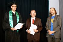 Bild Von Dr. Sebastian Draxler, Prodekan Prof. Dr. Peter Krebs, Prof. Dr. Gunnar Stevens