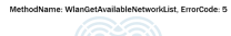geteduroam Fehlercode "MethodName: WlanGetAvailableNetworkList, ErrorCode:5"