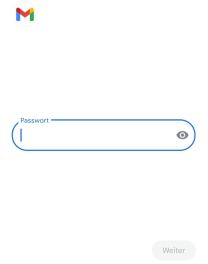 gMail Passworteingabe