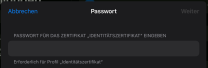 Profilübersicht mit markiertem Button "Fertig"