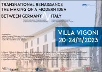 Plakat der Tagung in der Villa Vigoni