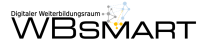 Das Logo zeigt den Schriftzug WBsmart und einige Punkte, welche verknüpft sind.