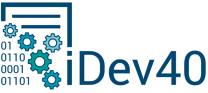 Das Logo zeigt den Schriftzug iDEV.