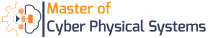 Das Logo zeigt den Schriftzug "Master of Science on Cyber Physical Systems
