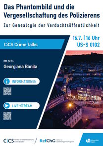 Veranstaltungsplakat vom CiCS für den Vortrag von Georgiana Banita