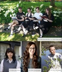 Studierende, die beim Literaturfestival VielSeitig mitmachen.