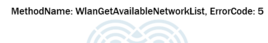 geteduroam Fehlercode "MethodName: WlanGetAvailableNetworkList, ErrorCode:5"
