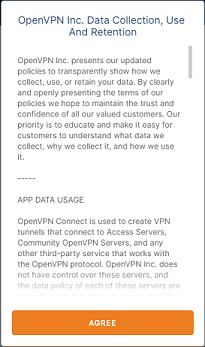OpenVPN Connect Datenschutzerklärung
