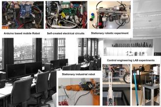 Labor Regelungstechnik mit PC Arbeitsplätzen und Ausstattung