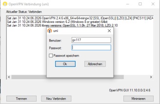 Open VPN - Verbinden