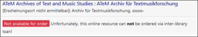 Screenshot interlibrary loan article not available