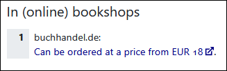 Screenshot interlibrary loan title is available in bookshops