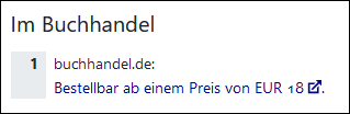 Screenshot Fernleihe Titel ist im Buchhandel erhältlich