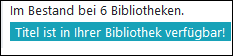 Screenshot Fernleihe Titel ist in der Bibliothek vefügbar