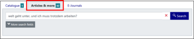 Screenshot interlibrary loan searching the Katalog plus