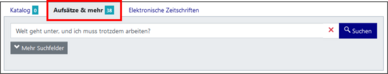 Screenshot Suche im Katalog plus