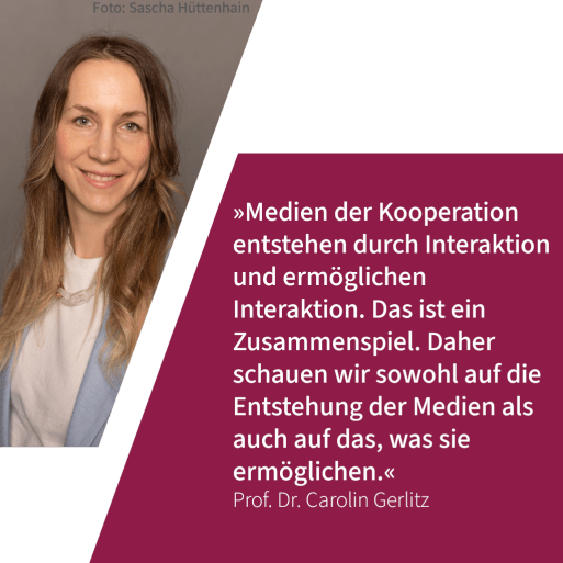 Bild Prof. Gerlitz, mit einem Zitat aus dem Text