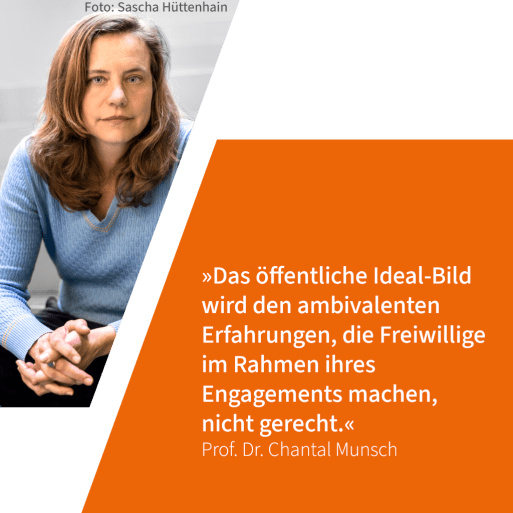 Foto von Prof. Munsch mit einem Zitat aus dem Text